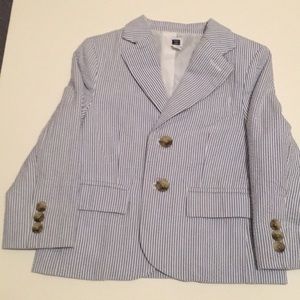 Janie and Jack young boys seersucker suit
